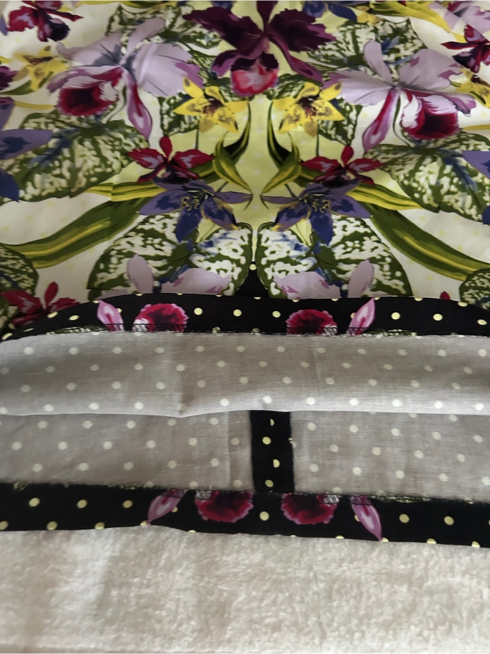 London Times Floral Shift Sleeveless Dress in Yellow, Purple, Green, Black - Picture 13 of 14